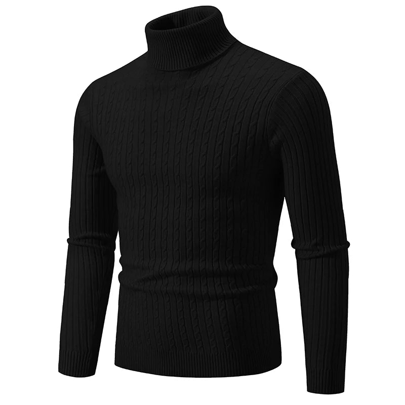 
                  
                    MOUNT New Men's High Neck Sweater Solid Color Pullover Knitted Warm Casual Turtleneck Sweatwear...
                  
                