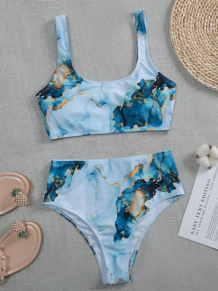 
                  
                    Sexy High Waist Bikini Print Swimsuit Women Swimwear Push Up Set Brazilian Bathing Suit Summer Beach Wear Swimming
                  
                