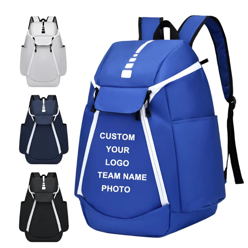 Large Capacity Basketball Backpack custom logo Outdoor Multifunctional Training Bag print number Sports Basketball Soccer Bag