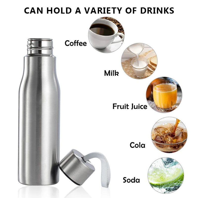 
                  
                    500ml/1000ml Sport Water Bottle Single-layer Rugged Water Cup Travel Camping Sports Drink Bottles Drinkware Stainless Steel - MOUNT
                  
                