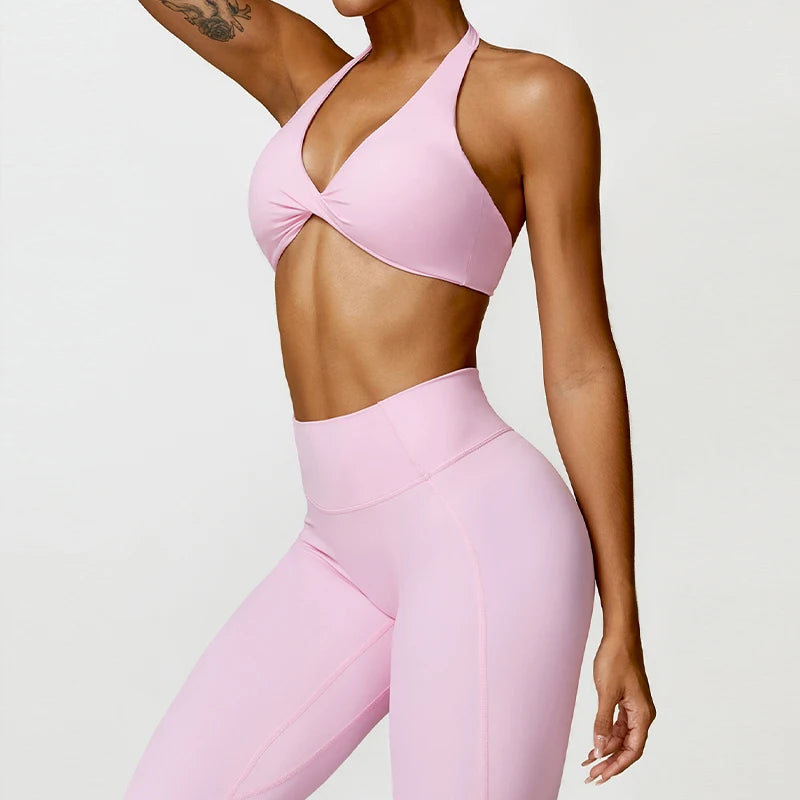 2Pcs Sports Suit Female Yoga Suit Gym Workout Set Women Tracksuit Running Quick-Drying Yoga Clothing Fitness High Waist Legging - MOUNT