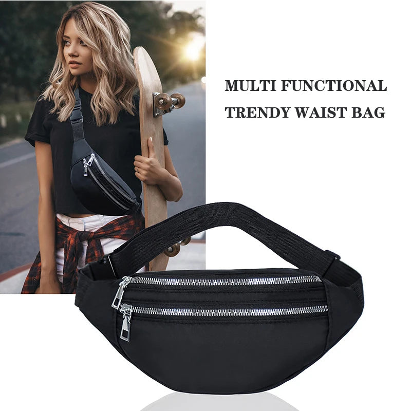 
                  
                    Geestock riñonera Women'S Waist Bag Nylon Fanny Packs Casual Women'S Chest Bags Man Belt Pouch Travel Hip Bag Sport Bum Bag - MOUNT
                  
                
