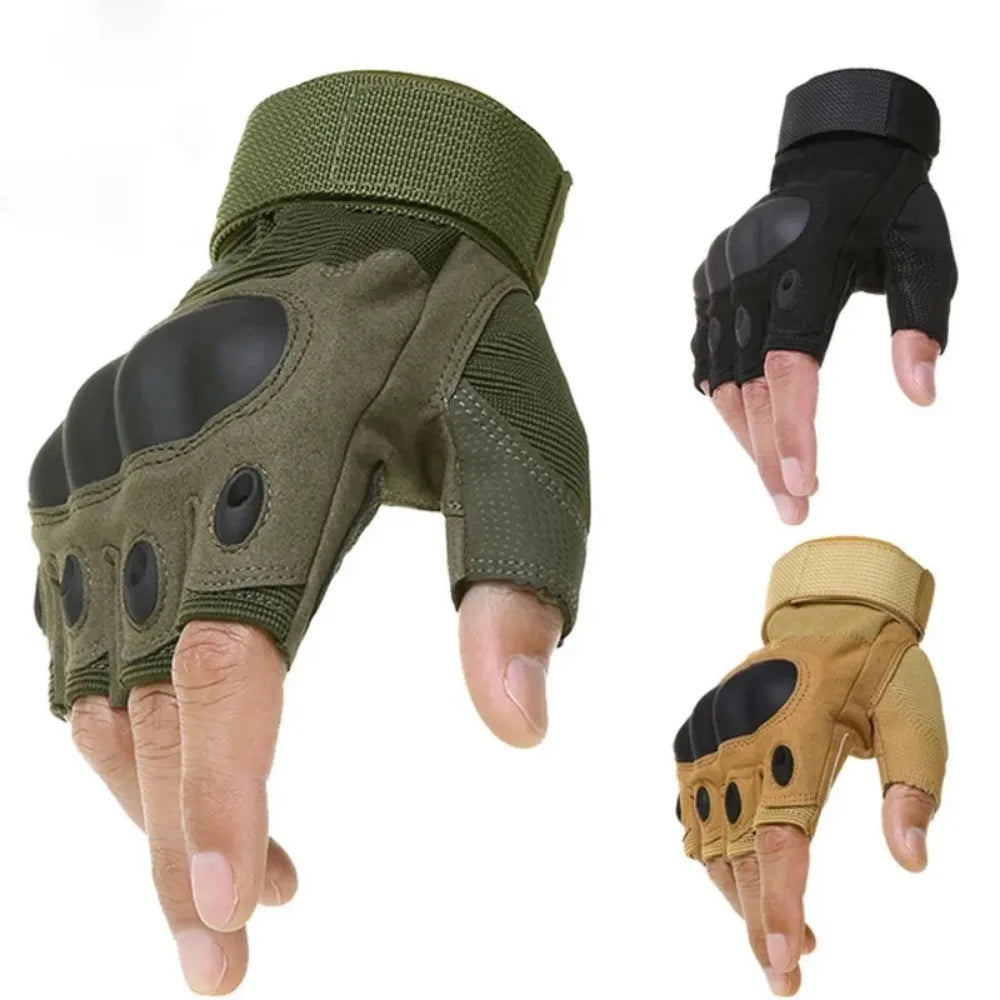 Tactical  Gloves Half Finger Paintball Airsoft Shot Combat Anti-Skid Men Bicycle Full Finger Gloves Protective Gear - MOUNT