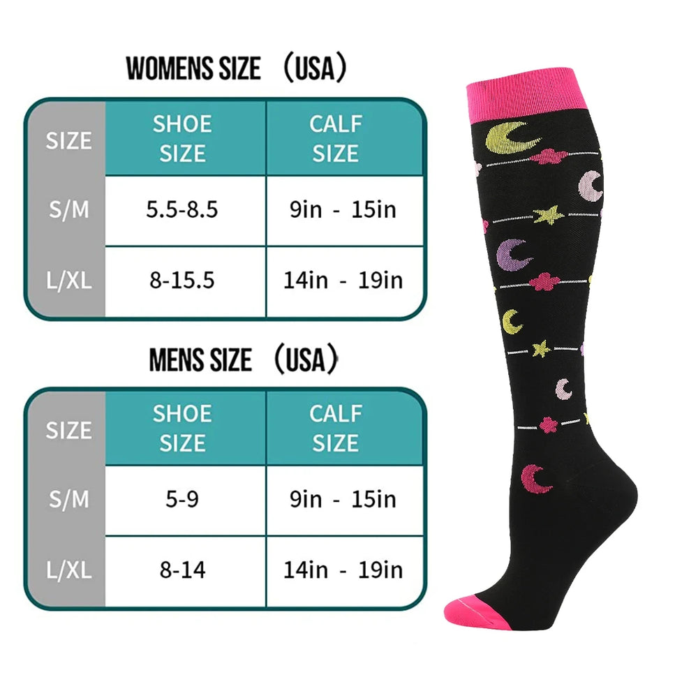 
                  
                    Compression Socks Varicose Veins Diabetes Pregnancy Knee Elastic Socks Outdoor Marathon Cycling Exercise Mountaineering Socks
                  
                