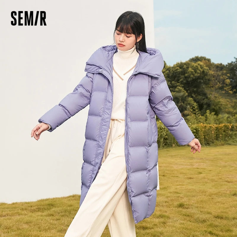 
                  
                    MOUNT Semir Long Down Jacket Women Waterproof Hooded Coat 2023 Winter New Loose Girls' Jacket Multi-Color Thick Windbrake Down Coat
                  
                