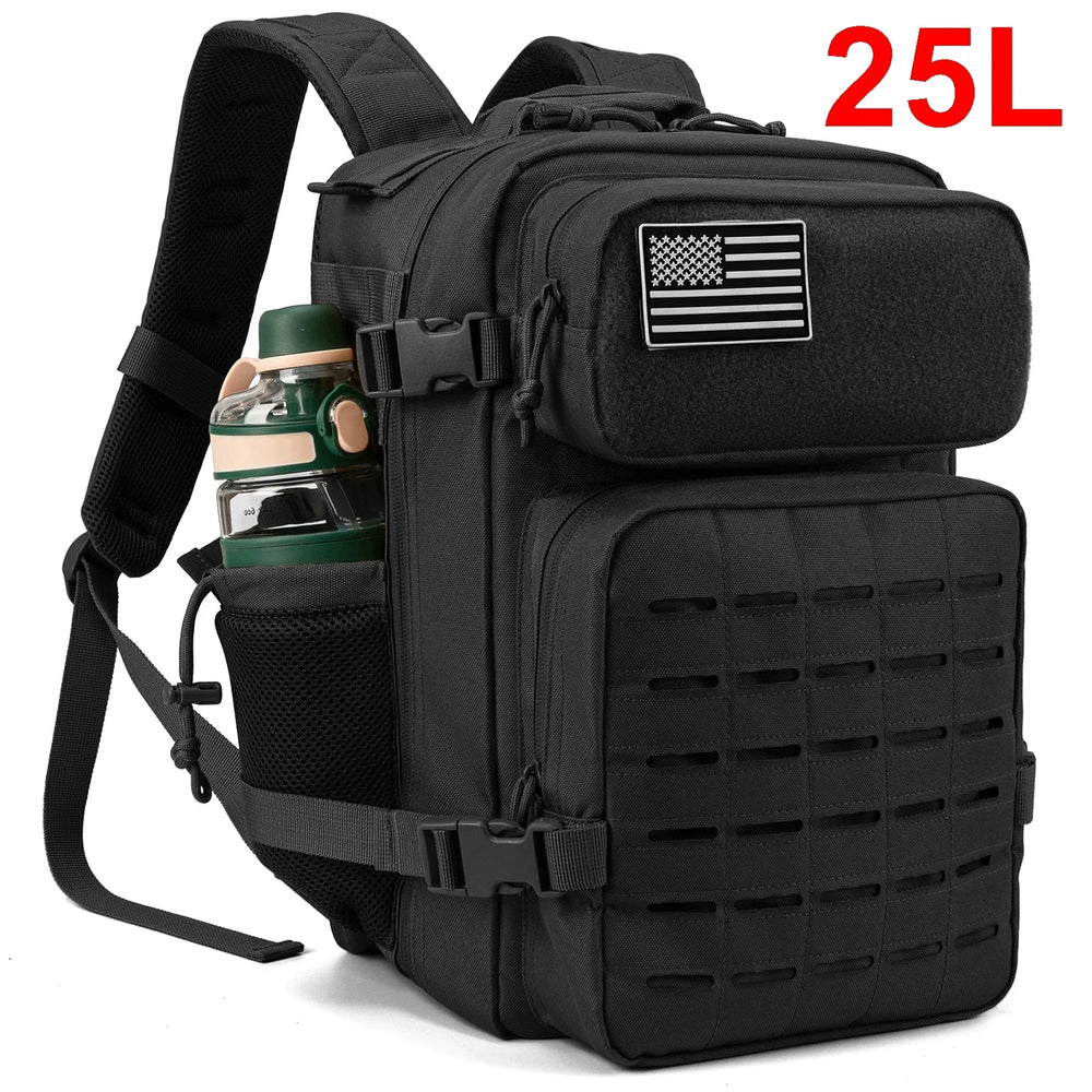 
                  
                    QT&QY 25L/45L Tactical Backpack for Men and Women Outdoor Survival Bug Out Bag Small School Rucksack Hking with Bottle Holder
                  
                