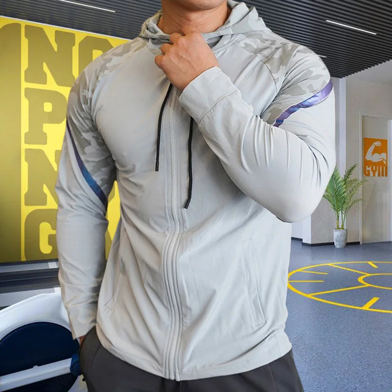 
                  
                    Men Running Sport Hoodies Gym Fitness Long Sleeve Sweatshirt Compression Training Bodybuilding Coat Outdoor Hooded Jacket Tops - MOUNT
                  
                