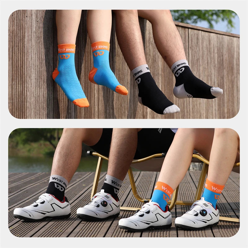 
                  
                    WEST BIKING Cycling Sports Socks High Quality Breathable Compression Football Socks Unisex Non-Slip Middle Running Soccer Socks
                  
                