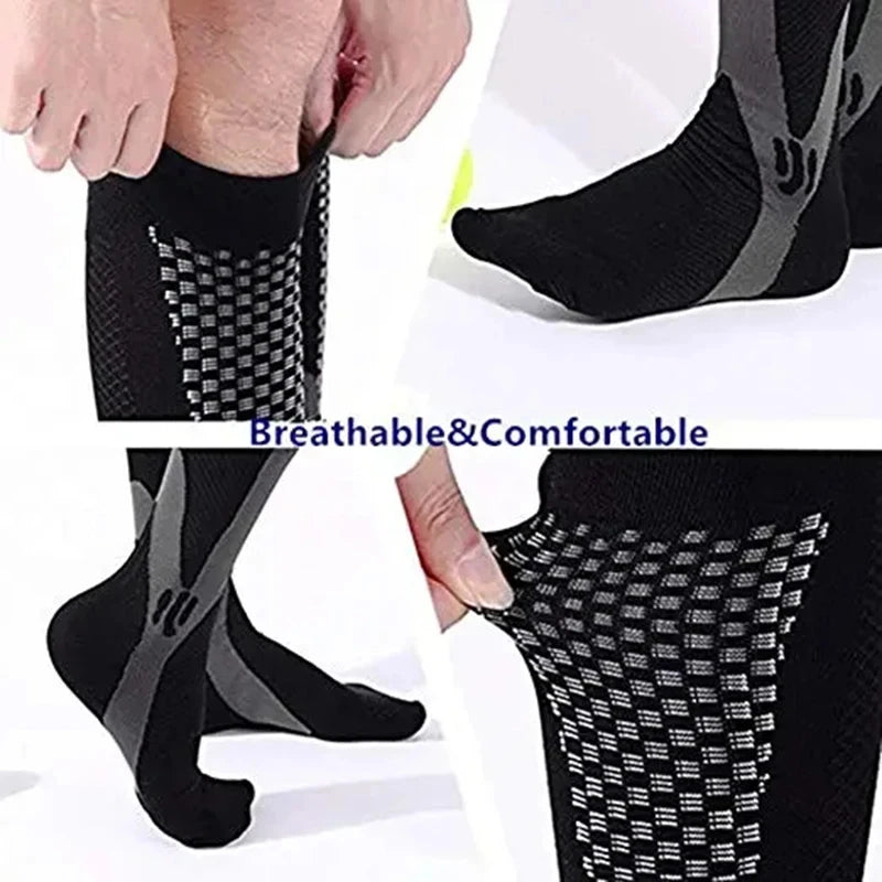 
                  
                    Compression Socks Marathon Fitness Bicycle Mountaineering Sports Socks Medical Varicocele Swelling Anti Fatigue Nurse Socks New
                  
                