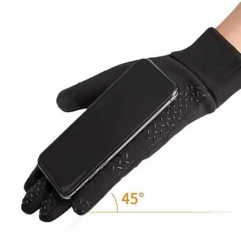 
                  
                    Men Winter Waterproof Cycling Gloves Outdoor Sports Ski Running Motorcycle Touch Screen Fleece Gloves Non-Slip Warm Full Fingers
                  
                