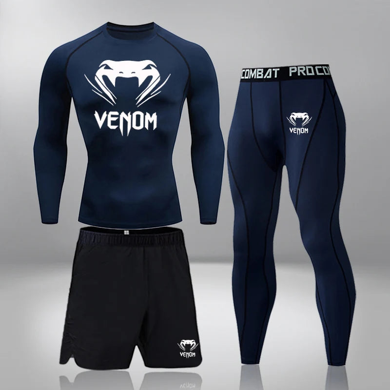 
                  
                    Men's Compression Sportswear Suits Gym Tights Training Clothes Workout Jogging Sports Set Running Rashguard Tracksuit For Men
                  
                