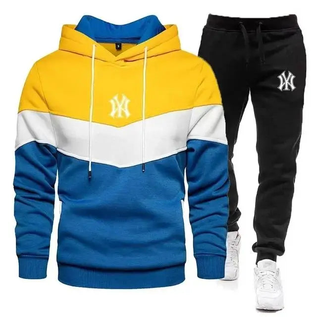 
                  
                    2024 Men's Sets Spring Autumn Zipper Hoodie and Pants 2 Pieces Casual Tracksuit Male Brand Running Jogging Sportswear Suit
                  
                