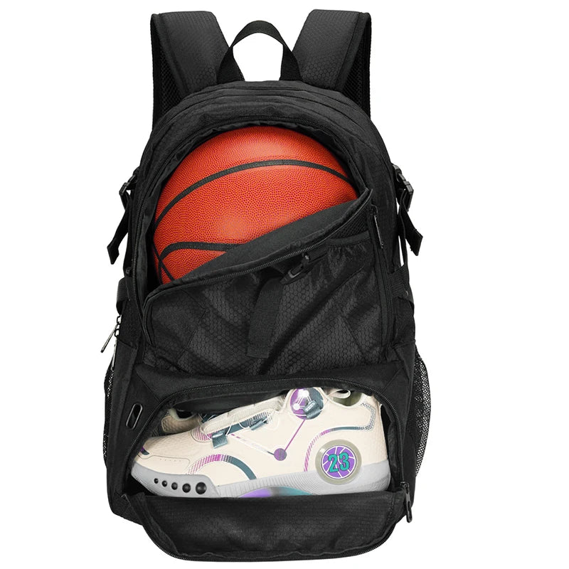 Large Sports Soccer Bag - Soccer Backpack & Bags for Basketball, Volleyball & Football with Separate Cleat and Shoes Compartment