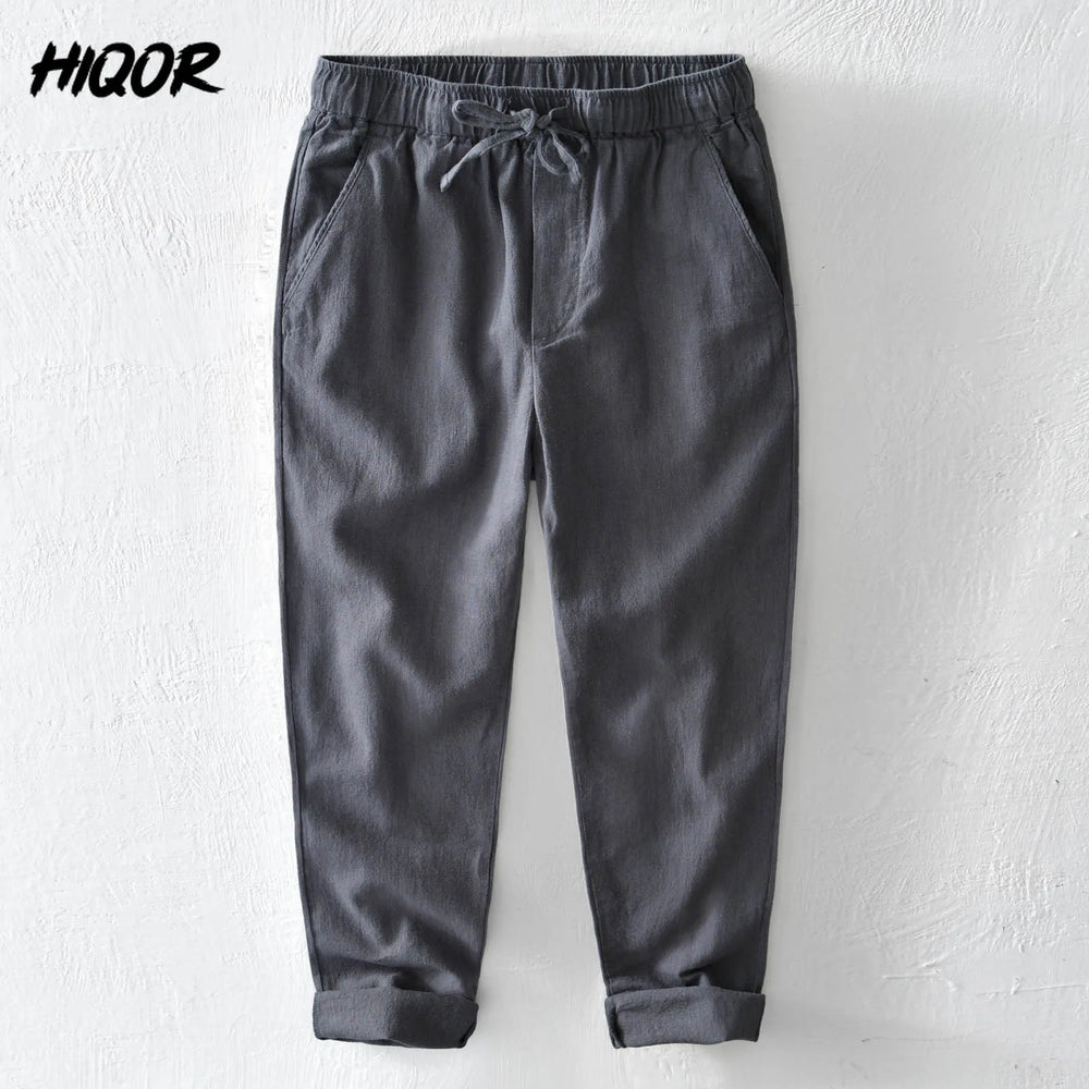 
                  
                    HIQOR 2024 Summer Men Linen Trousers Male Cotton Linen Casual Baggy Pants Breathable Pantalones Hombre Sweatpants Men Clothing
                  
                