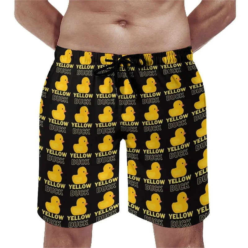 
                  
                    Summer New 3D Printed Cute Animal Yellow Duck Beach Shorts For Men Kid Funny Streetwear Swimming Trunks Fashion Cool Short Pants
                  
                