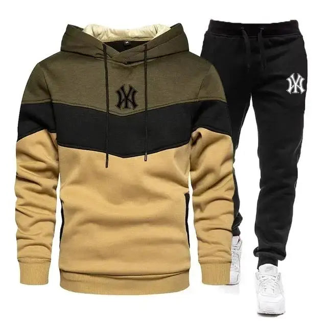 
                  
                    2024 Men's Sets Spring Autumn Zipper Hoodie and Pants 2 Pieces Casual Tracksuit Male Brand Running Jogging Sportswear Suit
                  
                