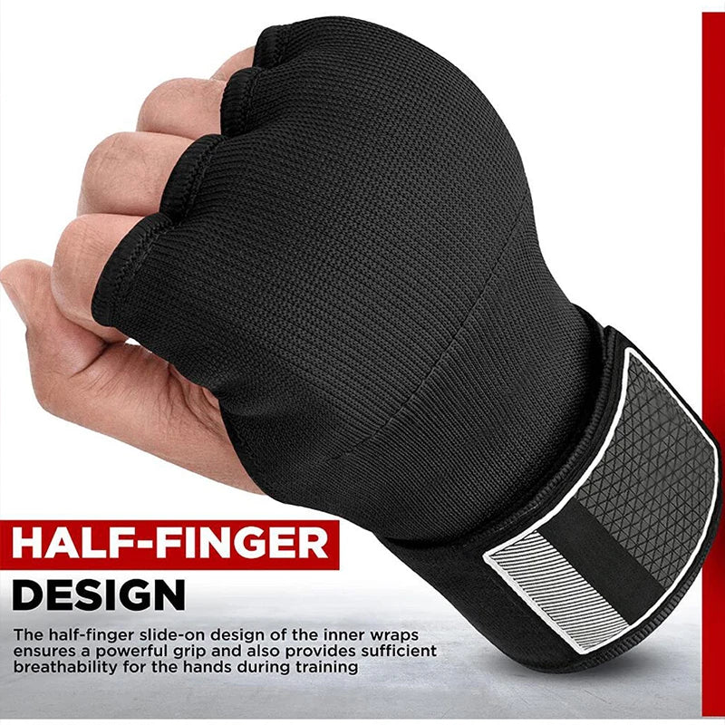 
                  
                    Boxing Hand Wrap Inner Gloves Half Finger Gel Boxing Glove for Muay Thai MMA Kickboxing Martial Arts Punching Speed Bag Training
                  
                