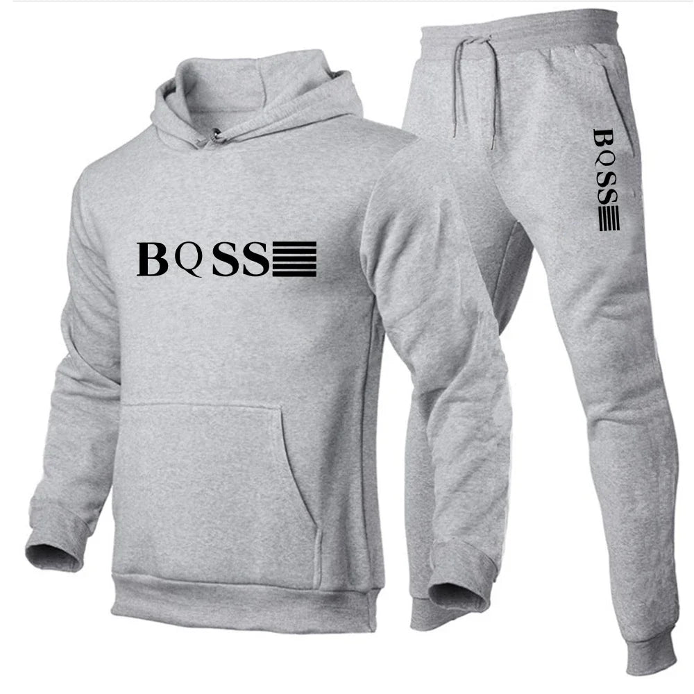 
                  
                    MOUNT Men's Sports Suits Fashion Tracksuit Women Hoodies + Pants Two Pieces Sets Running Casual...
                  
                