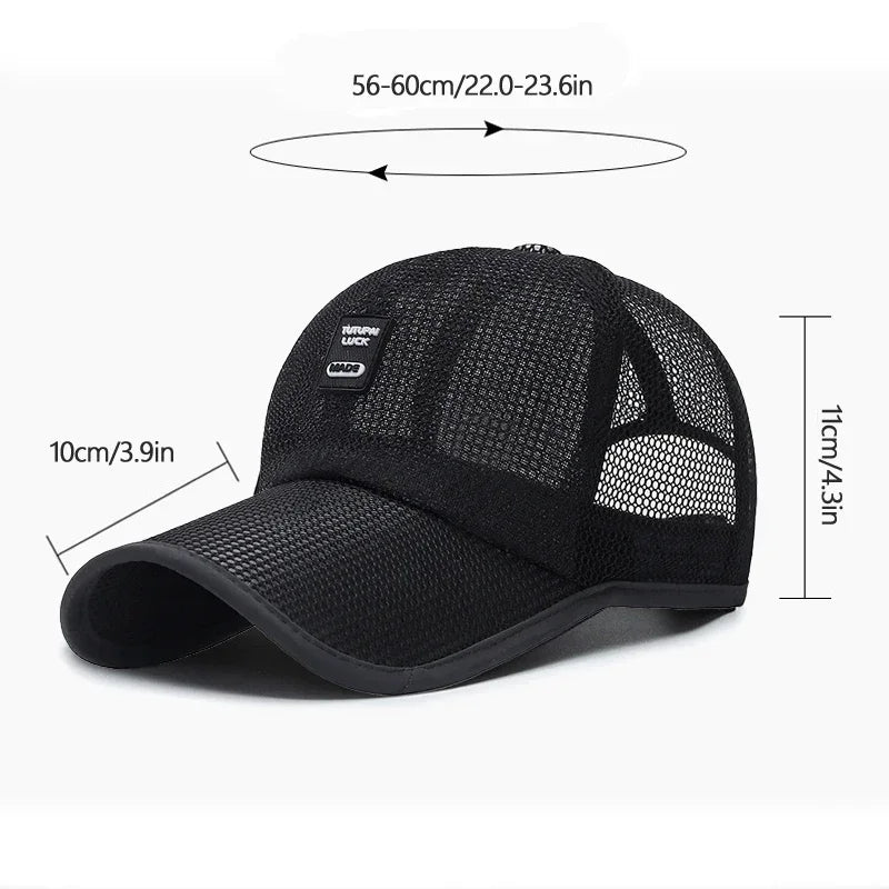 
                  
                    Outdoor Sunshade Mesh Cap Summer Mesh Breathable Outdoor Leisure Sports Fishing Sun Hat Adjustable Golf Cap Men and Women
                  
                