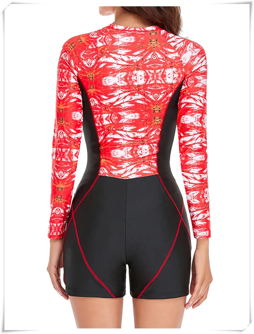 
                  
                    Long Sleeve Printed Swimsuit 2023 Women One Piece Surfing Swimwear Female Zipper Rashguard Diving Clothes Bathing Swimming Suit
                  
                