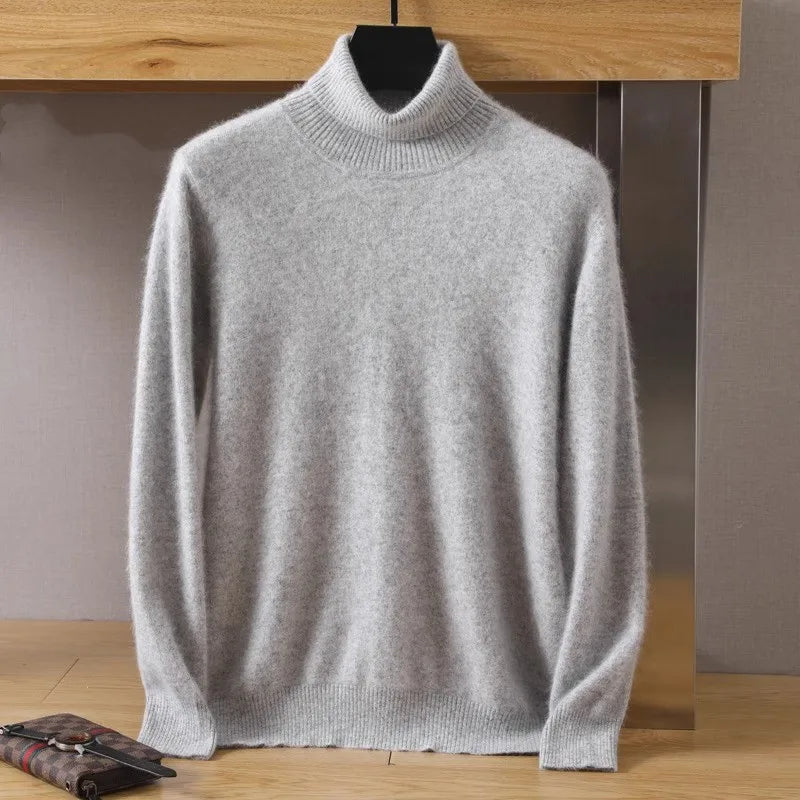 
                  
                    MOUNT Men's 100% pure Mink velvet Cashmere Sweater High Lapels Pullovers Knitted Winter New Tops...
                  
                