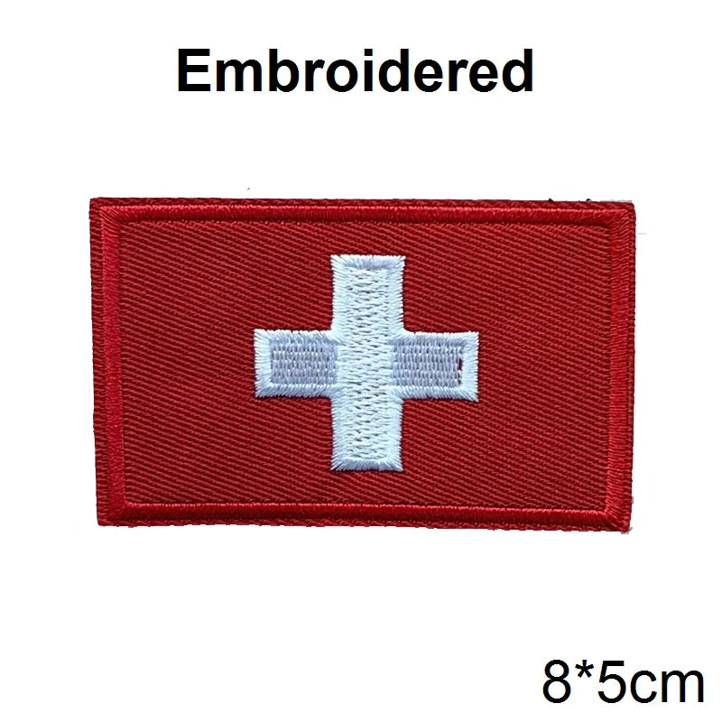 
                  
                    MOUNT PVC/Embroider Flag Patches UK Spain France Germany US Russia Tactical Hook Badge Rubber...
                  
                