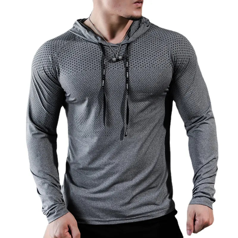 
                  
                    Fitness Tracksuit Running Sport Hoodie Gym Joggers Hooded Workout Athletic Clothing Muscle Training Sweatshirt Tops - MOUNT
                  
                
