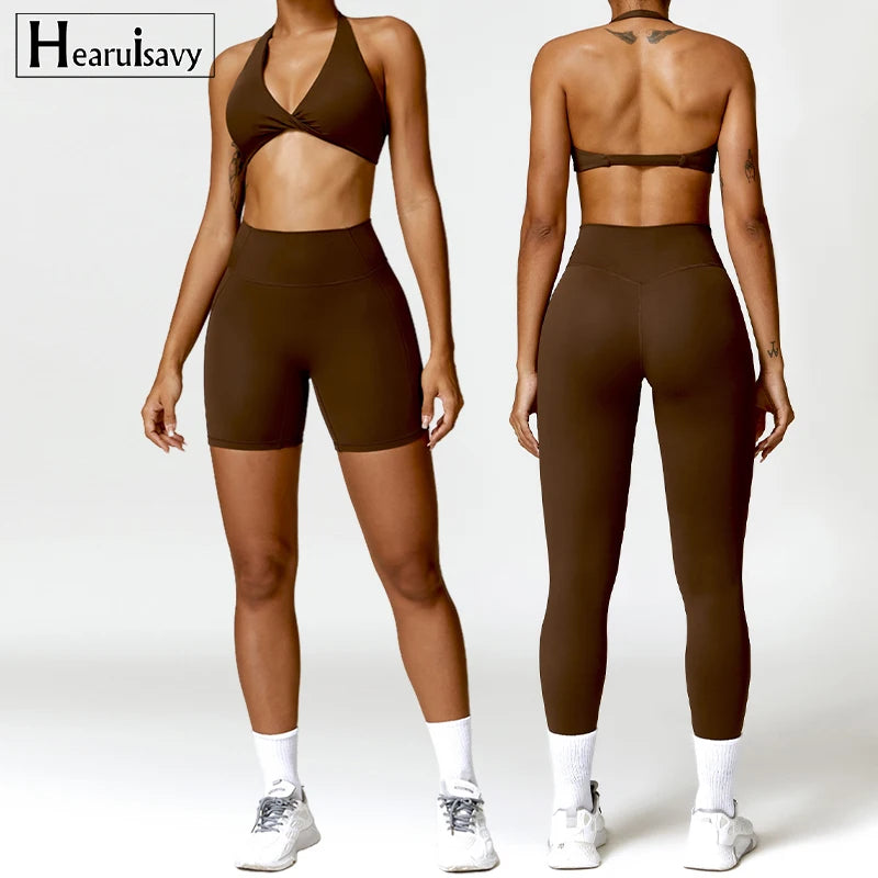 2Pcs Sports Suit Female Yoga Suit Gym Workout Set Women Tracksuit Running Quick-Drying Yoga Clothing Fitness High Waist Legging - MOUNT