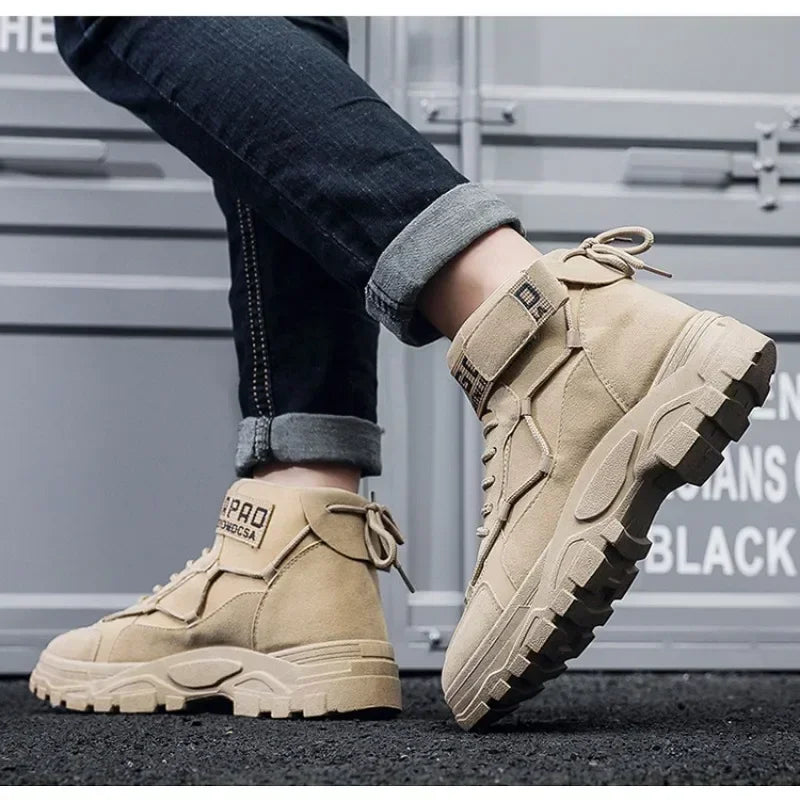 
                  
                    Boots Tactical Military Combat Boots Outdoor Hiking Winter Shoes Light Non-slip Men Desert Ankle Boots Bota Masculina
                  
                