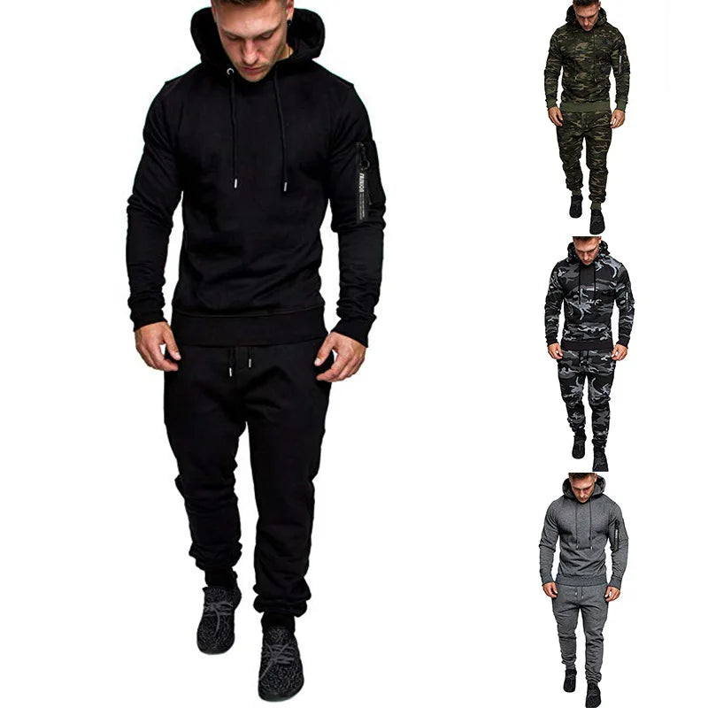 
                  
                    2023 new Men's Camouflage Tracksuit Sport Hoodies Pants Two Piece Set Outdoor Sports Suit Casual Jogging Suit Sweatshirts
                  
                