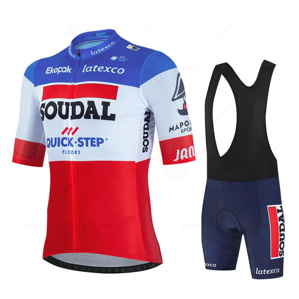 
                  
                    Soudal Quick Step Cycling Jersey Set Summer Belgium Bicycle Breathable Men MTB Bike Clothing Maillot Ropa Ciclismo Uniform Suit
                  
                