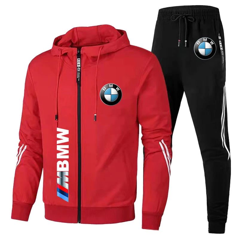 
                  
                    2024 New Men's BMW Tracksuit BMW Logo Print Casual Clothing Men Zip Motorcycle Jacket Sweatshirt+Pants 2 Piece Sportswear S-3XL
                  
                