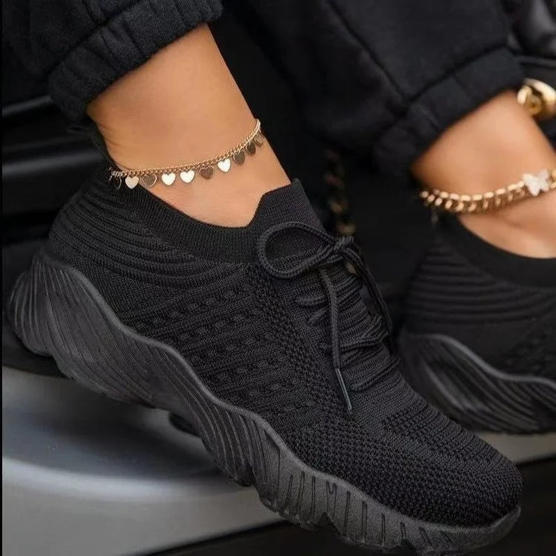 
                  
                    Mesh Breathable Women Casual Sneakers Lace-up Vulcanized Shoes Ladies Platform Sneakers Female Shoes Plus Size Zapatos De Mujer
                  
                