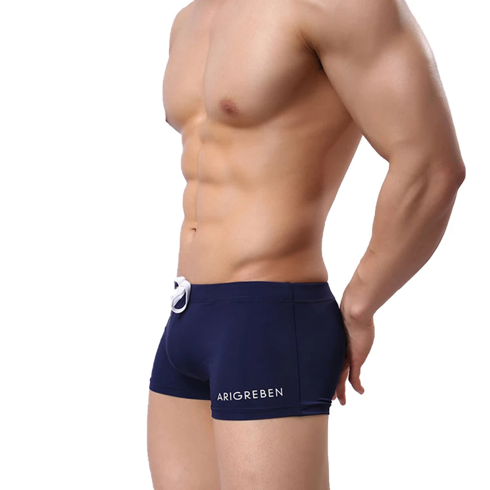 
                  
                    Men Swim Brief, Sexy Square Leg Athletic Swimming Trunks Breathable Board Surfing Shorts mens designer swim shorts luxury
                  
                