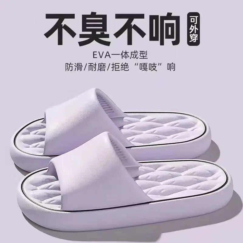 
                  
                    Ultra Light Soft Slippers Simple Fashion Slippers EVA Elastic Shoes Colorful Simple Sneakers Door Bathroom Flip Flop Sandals
                  
                