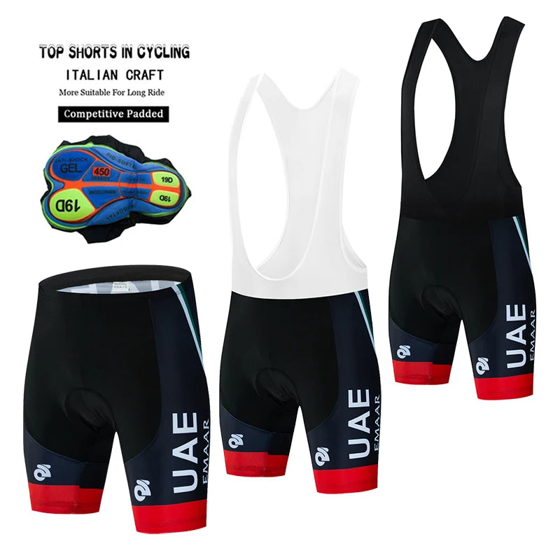 UAE Summer Cycling Bib Shorts Breathable Sport Mountain Bicycle Cycling Pants Bike Shorts culotte ciclismo hombre bicycle shorts
