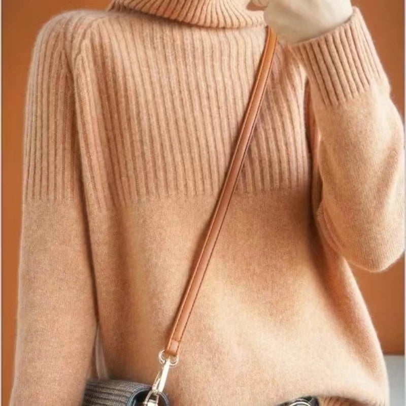 
                  
                    Women's Sweater Turtleneck Trending Sweater 2022 New Fashion Top Autumn and Winter Korean Pullover Women's Pullover Knitwear
                  
                