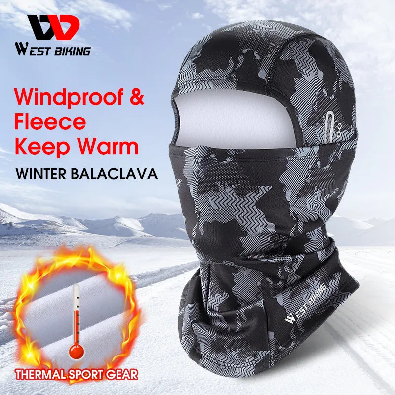 
                  
                    WEST BIKING Winter Cycling Caps Full Face Tactical Balaclava Mask Warm Fleece Camo Men Hat MTB Road Bike Thermal Sport Gear - MOUNT
                  
                
