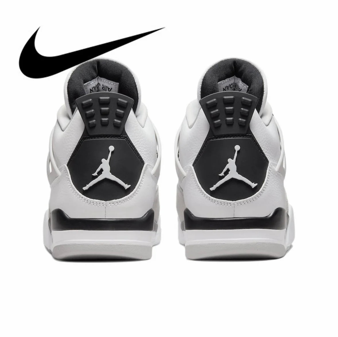 
                  
                    Jordan 4 Retro Military Black basketball shoes For Men's Women's Classics Outdoor Sports Sneakers WHITE BLACK NEUTRAL GREY
                  
                