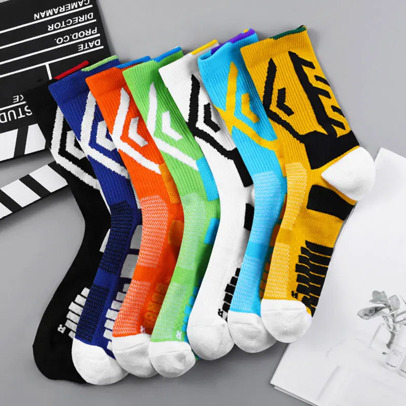 
                  
                    Elite Sport Cycling Basketball Socks Compression Running Man Black Trend Breathable Long Hiking Damping Athletic Professional - MOUNT
                  
                