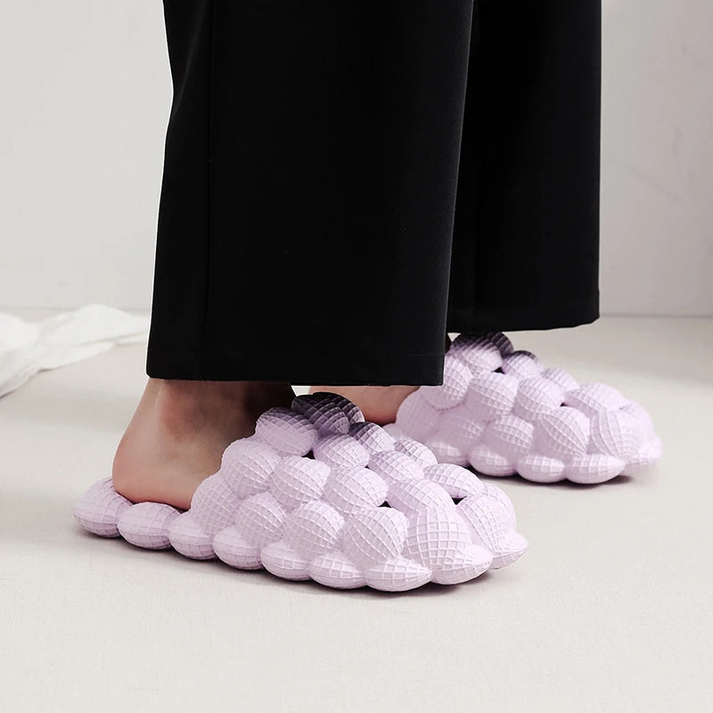 
                  
                    MOUNT Women Man Soft Bubble Slippers Fashion 2023 New EVA Cool Home Beach Shoes Massage Sole...
                  
                