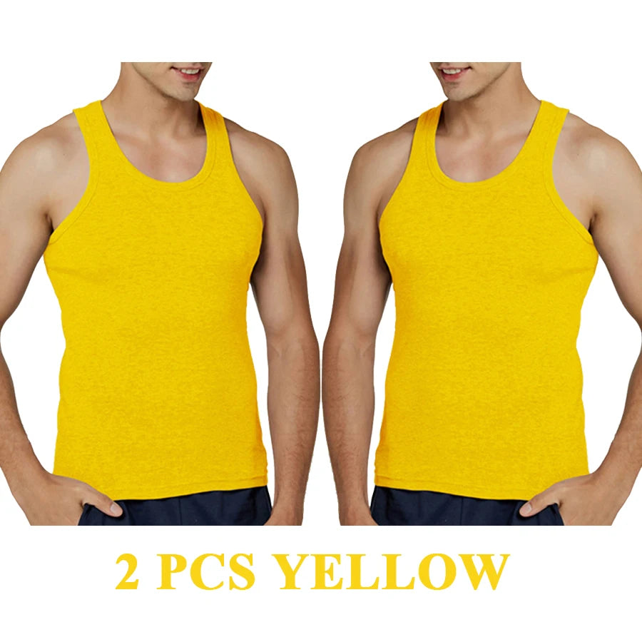 
                  
                    Tank Tops Men 100% Cotton Solid Vest Male Breathable Sleeveless Tops Slim Casual Gym Running Comfortable Undershirt Mens Gift
                  
                