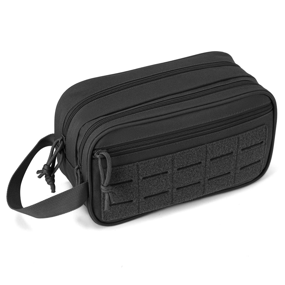 MOUNT QT&QY Tactical Swimming Toiletry Bag For Men Hygiene Bag Tool Molle Small Dopp Kit Mens...