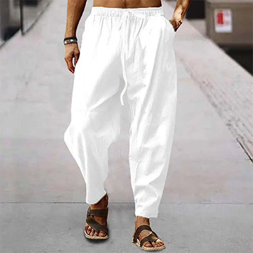 
                  
                    New Men‘s Jogging Pants Streetwear Loose Casual Cotton Linen Trouser Man 2021 Harem Pants Harajuku Oversized Men Sweatpants 5XL
                  
                