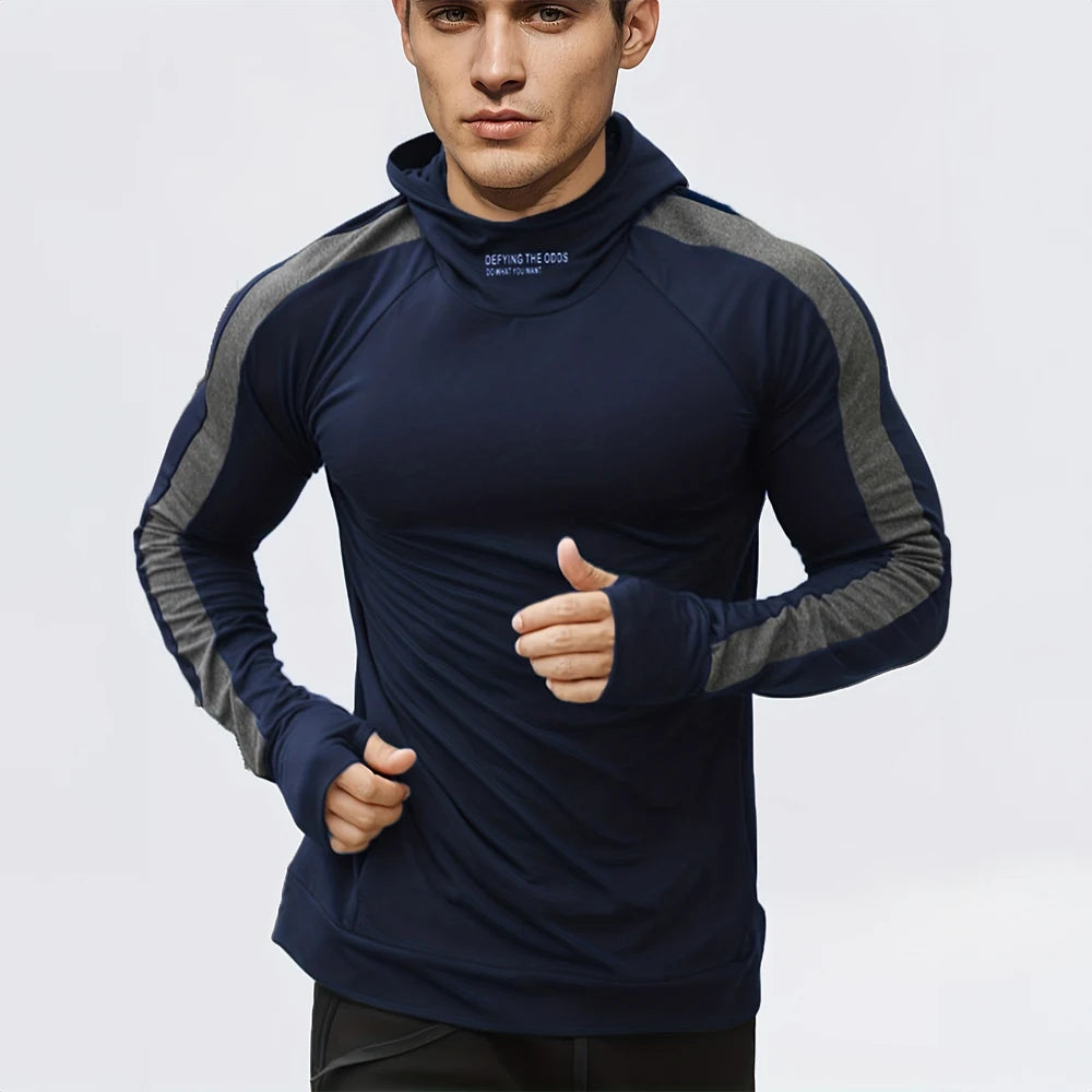 
                  
                    MOUNT Autumn New Running Sports Fitness Clothing Tight Sports Jogging Compression Men's Hoodie...
                  
                