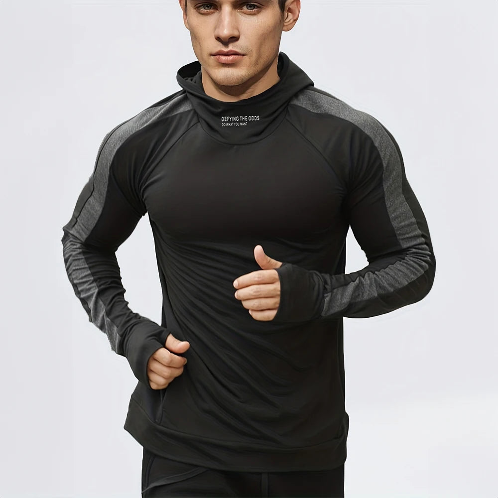 
                  
                    MOUNT Autumn New Running Sports Fitness Clothing Tight Sports Jogging Compression Men's Hoodie...
                  
                