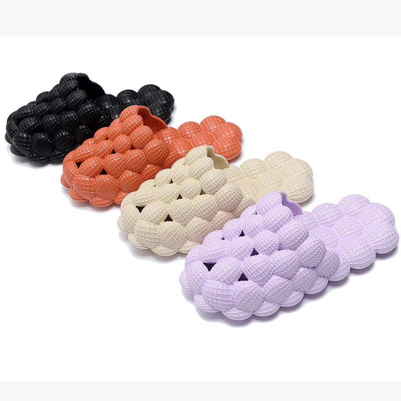 
                  
                    MOUNT Women Man Soft Bubble Slippers Fashion 2023 New EVA Cool Home Beach Shoes Massage Sole...
                  
                