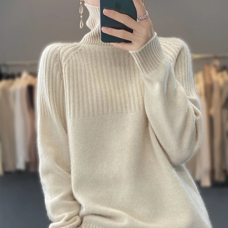 Women's Sweater Turtleneck Trending Sweater 2022 New Fashion Top Autumn and Winter Korean Pullover Women's Pullover Knitwear