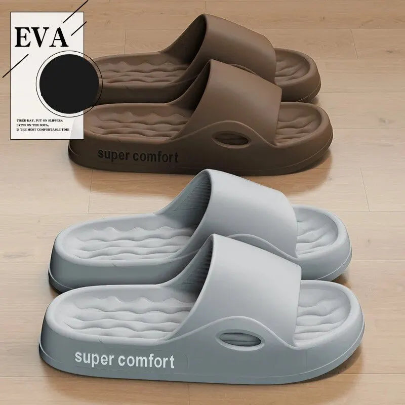 
                  
                    Thick Platform Slippers for Women Home Soft Sole Pillow Slides Sandals Woman Summer Beach Non Slip Flip Flops Bathroom Slipper
                  
                