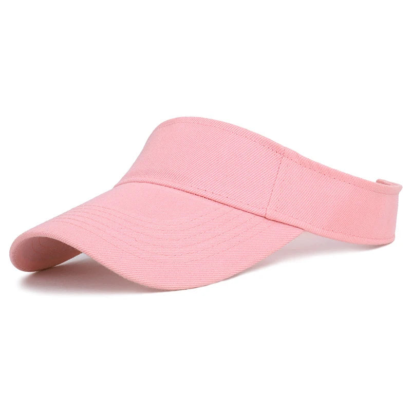 
                  
                    Summer Sun Hats Men Women Cotton Adjustable Visor UV Protection Top Empty Solid Sport Tennis Golf Running Sunscreen Baseball Cap
                  
                